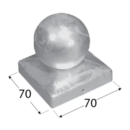 DKK70 Vordach 70 mm Kugel