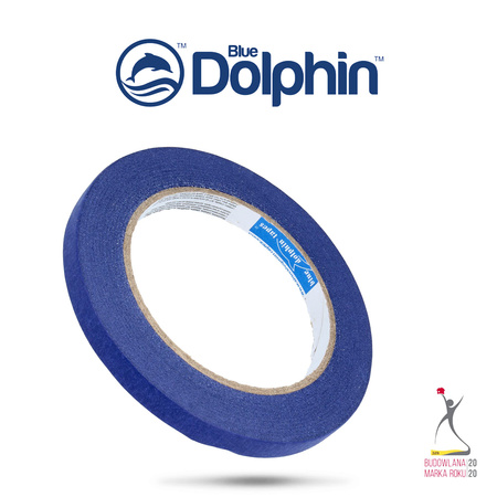 Blue Dolphin Malerband Malerkrepp UV-beständiges Profi-Abdeckband 10 mm x 50 m