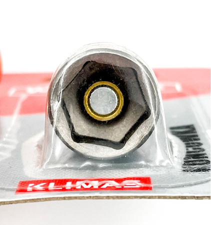 Klimas M8 Steckschlüsseleinsatz Magnetisch Adapter HEX Nuss Stecknuss 8 x 50 mm