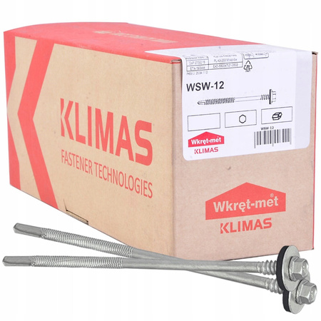 WSW Selbstbohrschrauben mit EPDM Dichtung für Stahl bis 6 mm, 5,5 x 85 mm