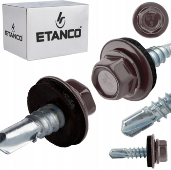 ETANCO GT5 Bohrschrauben Metall - Metall 5,5 x 25 mm RAL 9007 250 Stk.