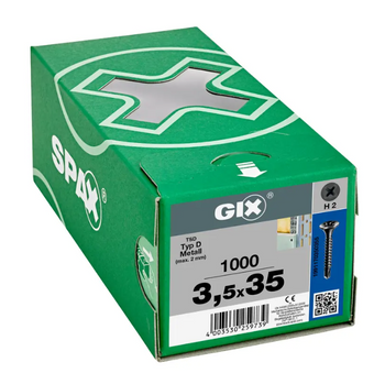 SPAX Trockenbauschrauben GIX-D 3,5x35 für verstärktes Metall