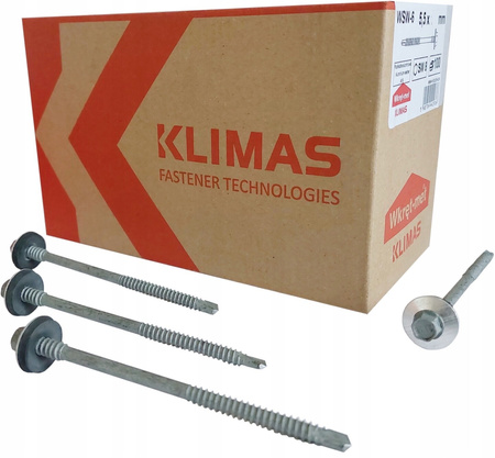 WSW Selbstbohrschrauben mit EPDM Dichtung für Stahl bis 6 mm, 5,5 x 85 mm