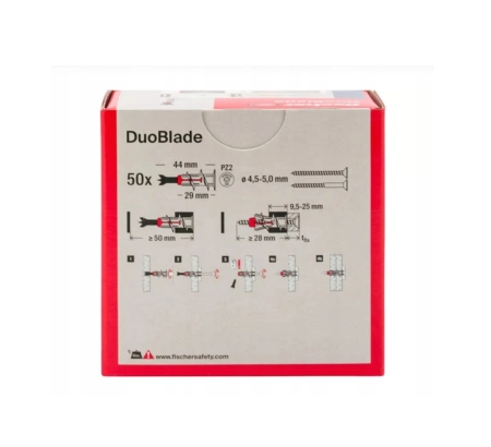 Fischer DUOBLADE selbstbohrender Gipskartondübel 50 St.