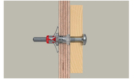 fischer Hohlraumdübel DuoHM 4 x 55 S PZ mit Schrauben 25 Stück