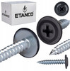 ETANCO GM-S selbstschneidende Blechschrauben Flachkopf RAL 9005 Tiefschwarz 4,2 x 30 mm 250 Stk.