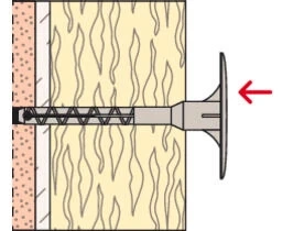 FISCHER TermoFix CN Dämmstoffdübel WDVS Schlagdübel mit Stahlnagel 8 x 195 mm