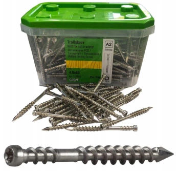 ESSVE HDS Terrassenschrauben A2 Edelstahl verdeckte Montage 4,8 x 60 mm 250 St.