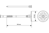 Klimas LMX-8 Tellerdübel Schlagdübel Dämmstoffdübel 8 x 195 mm 200 Stk.