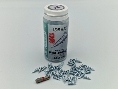 IDS Selbstbohrende Schrauben SlimHead Light 4,2x13mm Profilverbindungsschrauben