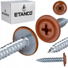 ETANCO GM-S selbstschneidende Blechschrauben Flachkopf RAL 8004 Kupferbraun 4,2 x 85 mm 250 Stk.