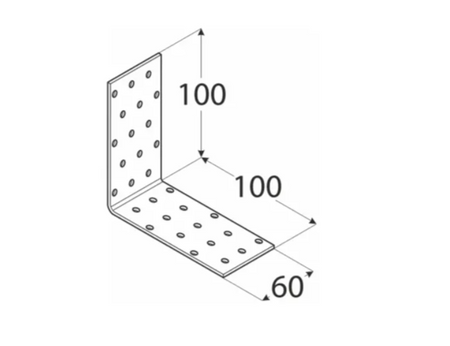 KM11 Winkelverbinder 100x100x60x2,0