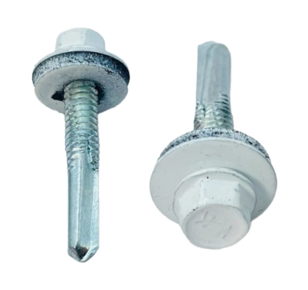 KLIMAS WSS Selbstbohrschrauben für Blech Metall RAL 9003 Signalweiß 5,5 x 32 mm 250 Stk.