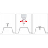 TANCO GM-S selbstschneidende Blechschrauben Flachkopf RAL 9007 Graualuminium 4,2 x 14 mm 250 Stk.