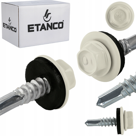 ETANCO GT5 Bohrschrauben Metall - Metall 5,5 x 25 mm RAL 9002 250 Stk.