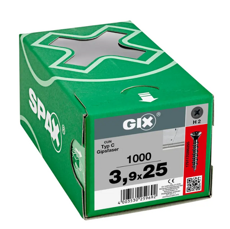 SPAX Trockenbauschrauben GIX-C 3,9x25 für Gipsfaser