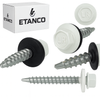 ETANCO Selbstbohrschrauben Trapezblechschrauben RAL 9002 4,8 x 50 mm 100 Stk.