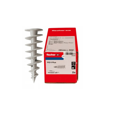 fischer Dämmstoffdübel FID II Plus Briefkasten Wallbox 4,5-6,0 mm 25 Stk.