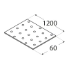 PP92 Lochplatte 60x1200x2,0