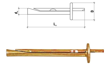 KRW Deckennägel 6x35
