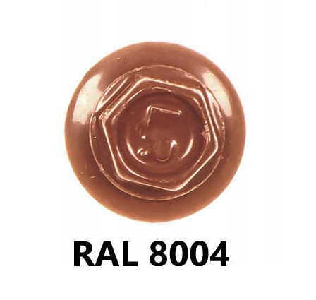 ETANCO Selbstbohrschrauben Trapezblechschrauben RAL 8004 4,8 x 60 mm 100 Stk.