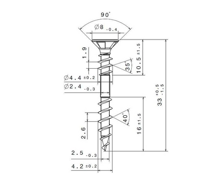 SPAX Senkmultikopfschrauben 4,0x33 T20 Wirox