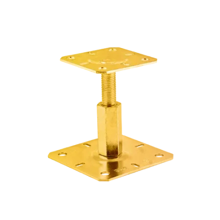 Pfosten-Basis-Stütze 100x130x100-150x3,0 Gelb