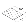PP91 Lochplatte 40x1200x2,0