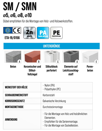 Schlagdübel 5x30