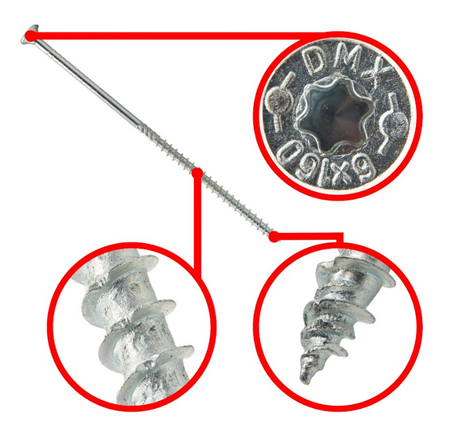 DOMAX Senkkopfschrauben 10x320