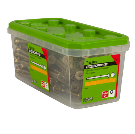 ESSVE ESSDRIVE Holzbauschrauben Korrosionschutz CORRSEAL 6 x 140 mm 100 St.