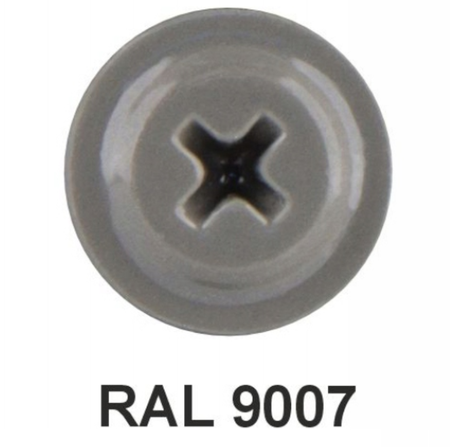 TANCO GM-S selbstschneidende Blechschrauben Flachkopf RAL 9007 Graualuminium 4,2 x 14 mm 250 Stk.
