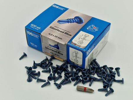 IDS Profilverbindungsschrauben  SlimHead Blue 4,2x12mm 500 St. + BIT