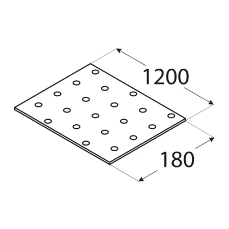 PP98 Lochplatte 180x1200x2,0
