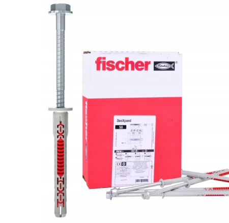 fischer DuoXpand FUS Universaldübel mit verzinkter Sechskantschraube 10 x 200 mm 50 St.