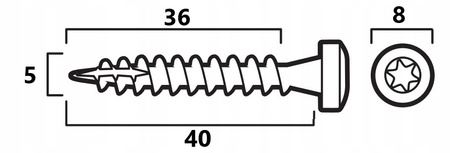 ESSVE Holzbauschrauben für Winkelverbinder CorrSeal C4 TX20 5 x 40 mm 250 St.