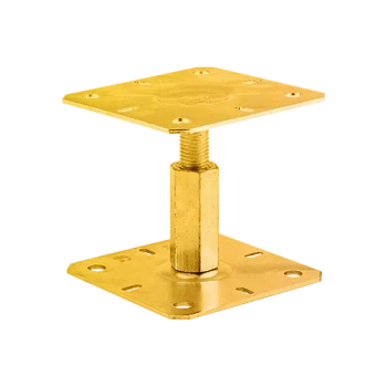 Pfosten-Basis-Stütze 130x130x100-150x3,0 Gelb