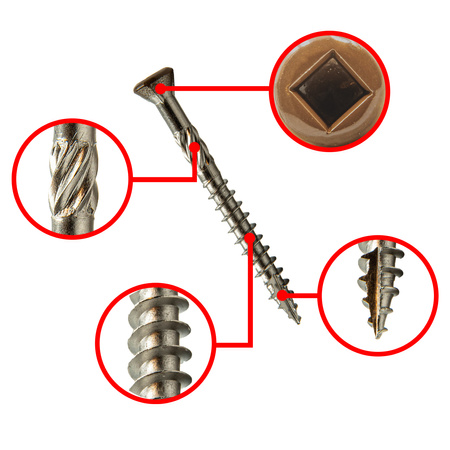 Terrassenschrauben mit BIT 5x50