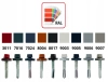 KLIMAS WSS Selbstbohrschrauben für Blech Metall RAL 8017 Schokoladenbraun 5,5 x 32 mm 250 Stk.