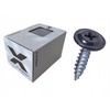 ETANCO GM-S selbstschneidende Blechschrauben Flachkopf RAL 9005 Tiefschwarz 4,2 x 30 mm 250 Stk.