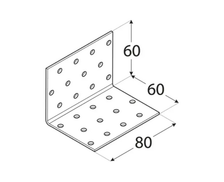 KM5 Winkelverbinder 60x60x80x2,0