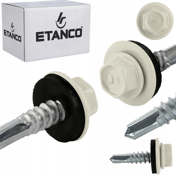 ETANCO GT5 Bohrschrauben Metall - Metall 5,5 x 32 mm RAL 9002 250 Stk.