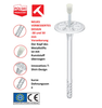 Klimas LMX-8 Tellerdübel Schlagdübel Dämmstoffdübel 8 x 95 mm 200 Stk.