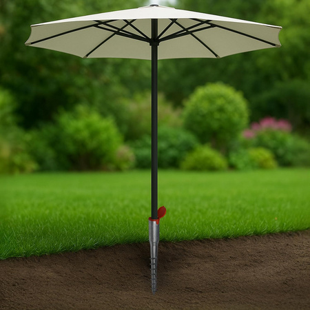 Domax PWO Einschraub Bodenhülsen Pfostenträger rund 68 x 550 mm 1 Stk.