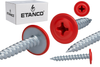 TANCO GM-S selbstschneidende Blechschrauben Flachkopf RAL 3020 Verkehrsrot 4,2 x 16 mm 250 Stk.