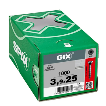SPAX Trockenbauschrauben GIX-C 3,9x25 für Gipsfaser