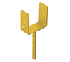 Domax U-Pfostenträger Pfostenanker PS 120U ZNZ 121x120x4 mm gelb 1 Stk.