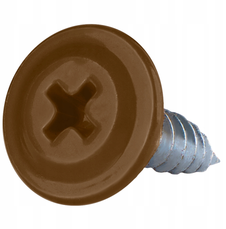 ETANCO GM-S selbstschneidende Blechschrauben Flachkopf RAL 8003 Lehmbraun 4,2 x 16 mm 250 Stk.