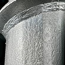 GRUNDLINE Pfostenträger Ø 60 mm 60x550x1,7 mm mit Klimas 3er-Set Schrauben