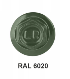 ETANCO Selbstbohrschrauben Trapezblechschrauben RAL 6020 4,8 x 35 mm 250 Stk.